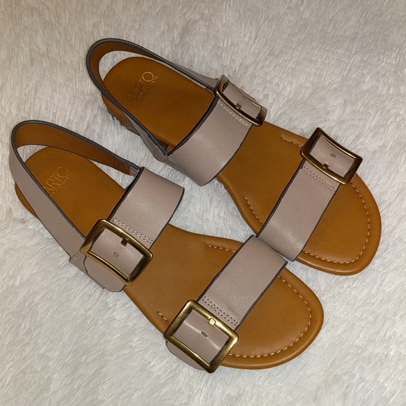 Franco Sarto Shoes - Franco Sarto Leather Gannon Sandals Slingbacks 10